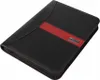A black and red A4 conference folder is shown against a white background. Voir les images du produit