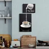 Moderne Schwarz-Weiß Küchenbilder mit Rahmen 20x30 cm, Produktbild-Vorschau 4