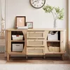 Credenza Merax 140,5x40x76 cm in look legno con cassetti in Anteprima dell’immagine prodotto 3