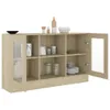 vidaXL Vitrinenschrank Sonoma-Eiche 120x30,5x70 cm Produktbild-Vorschau 3