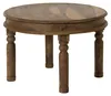 MASSIVMOEBEL24.DE Couchtisch Sheesham rund Ø 70 cm grau Produktbild-Vorschau 1