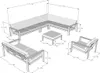 HOME DELUXE - Sitzgruppe RIO L Sitzlounge Gartenmöbel Produktbild-Vorschau 5