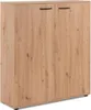 Schuhschrank Satine - 100x34x110cm - 2 Türen - Eiche Produktbild-Vorschau 14