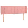 vidaXL Kopfteil mit Ohren Rosa 147x23x78/88 cm Samt - Produktbild-Vorschau 2