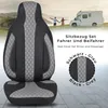 Schonbezüge für Wohnmobil 2er Set in Schwarz/Grau WPL401 Produktbild-Vorschau 6