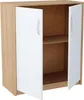 A two-door cabinet with an open interior and a shelf. Produktbild-Vorschau