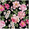 Tovagliolo per decoupage Roses Glory Black 33 × 33 cm Anteprima dell’immagine prodotto 2