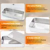 Brotbackform aus Edelstahl, 33x15x6,5 cm, mit Deckel Produktbild-Vorschau