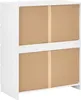 BELIANI Kommode Weiß Spanplatte 4 Schubladen 100 x 80 cm Produktbild-Vorschau 7
