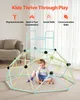 A young child plays with toys inside a geometric climbing dome in a living room. Produktbild-Vorschau