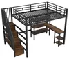 Merax Etagenbett 140x200cm, Hochbett Mit Schreibtisch, Produktbild-Vorschau 9