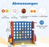 COSTWAY 4 v 1 Velký Čtyři v řadě, Jumbo Čtyři v řadě s Náhled obrázku produktu 5