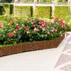 Beeteinfassung Weide Rolle 300x40 mit Holzpflöcke 7er 50cm Produktbild-Vorschau 2