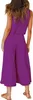 ASKSA Damen 2 Teiliges Outfit Sommer Ärmellos Rundhals Tank Produktbild-Vorschau 4