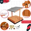 Pískoviště KOTARBAU® se střechou 120 x 120 cm, dřevěné, s Náhled obrázku produktu 5