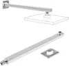 Brausearm, 40cm Edelstahl Quadratisch Wandarm Duscharm für Produktbild-Vorschau 1
