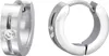 316L Chirurgenstahl Klappcreolen Ohrringe 13mm mit Zirkonia Produktbild-Vorschau 1