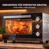 HOMCOM Mini Backofen mit Umluft, Drehspieß, 36L 90–230℃ 60 Produktbild-Vorschau 6