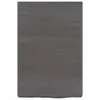 Waschtischplatte Dunkelgrau 40x60x6 cm Massivholz Behandelt Produktbild-Vorschau 3