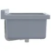 Lavabo pour montage murale gris 40x40x24 cm résine Voir les images du produit 5