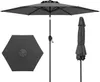 COSTWAY parasol 230 cm, parasol ogrodowy z korbką i 6 Podgląd zdjęcia produktu 1