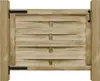vidaXL Portail de jardin Pin imprégné 100x75 cm Vert Voir les images du produit 1