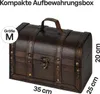 Schatzkiste Holztruhe Schatztruhe aus Holz mit oder ohne Produktbild-Vorschau 3