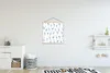 MuchoWow® Textilposter Flamingo - Blau - Muster 60x60 cm Produktbild-Vorschau 2