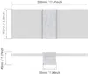 LED nástěnné svítidlo vnitřní 12W nástěnné svítidlo moderní Náhled obrázku produktu 3