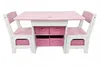 Een set bestaande uit een tafel en 2 stoelen, 3-in-1, roze, Productafbeelding-voorbeeld 3