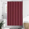 Rideau de douche 180x180 cm, rouge foncé, imperméable, Voir les images du produit 7