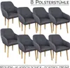 Stühle Esszimmerstühle Armlehnstuhl Polsterstuhl Stoff Produktbild-Vorschau 1