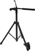 A black cello stand is shown against a white background. Náhled obrázku produktu