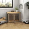 PawHut Cage pour chien Meuble, box pour chien avec porte et Voir les images du produit 8