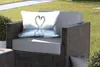 MuchoWow® Outdoor Kissen - Schwäne - Herz - Ehepaar - 60x40 Produktbild-Vorschau 5