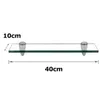 Glasregal 40x10x0,8 cm mit Halterung Glasboden Wandregal Produktbild-Vorschau 2