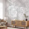 Vlies Fototapete - Plaster Flowers 400x280 cm Blumen Produktbild-Vorschau 1