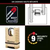 Master Lock Vorhängeschloss mit 8-kantiger 28mm Büge Produktbild-Vorschau 6