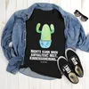 Mr. & Mrs. Panda Größe XL T-Shirt Kaktus Happy - Schwarz - Produktbild-Vorschau 2