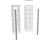 Gabionensäule Wilk 25 x 25 x 140 cm feuerverzinkt Produktbild-Vorschau 9