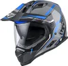 Berik MX313 Volstom Adventure Pro Enduro Helm, grau/blau, L Produktbild-Vorschau 1