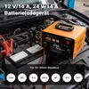 Wiltec Ladegerät 12-24 V, 16 Ah, 30-300 Ah für Autobatterie Produktbild-Vorschau 4