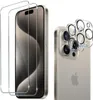 A product shot showing screen protectors and camera lens protectors for an iPhone. Produktbild-Vorschau