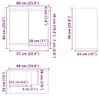 vidaXL Armoire de salle de bain blanc brillant 60x33x61 cm Voir les images du produit 8