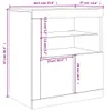 vidaXL Sideboard mit LED-Leuchten Grau Sonoma 60,5x37x67 cm Produktbild-Vorschau 8