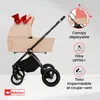 BabyLux® Poussette 3en1 Set Rosso, Beige, Pliable Léger Set Voir les images du produit 2