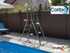 Edelstahl Poolleiter CARIBIC XXL Hochbeckenleiter Leiter Produktbild-Vorschau 2