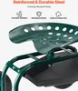 SucceBuy Fahrbarer Gartensitz mit All-Terrain-Rädern, Produktbild-Vorschau 4
