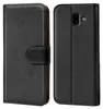 A black book-style phone case is shown from the front and back. Anteprima dell’immagine prodotto