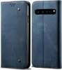 Galaxy S10 5G Hülle, LaimTop Denim Leder Brieftasche Produktbild-Vorschau 1